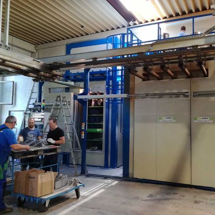 Maschine für Kunststoffbeschichtung
